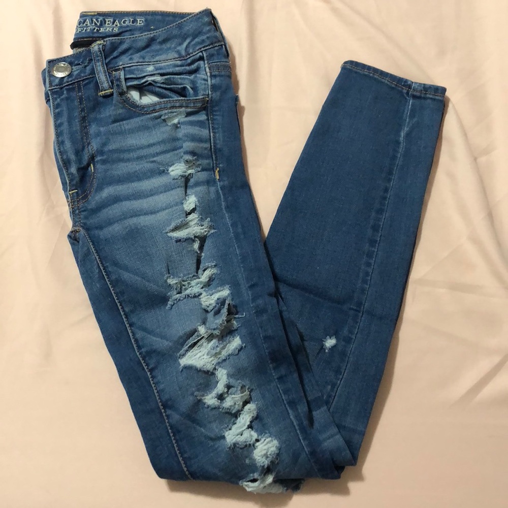 Ripped Super Super Stretch Jeans